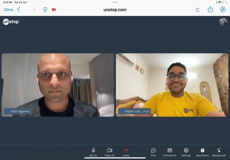 LinkedIn post featuring Raghav Gadhyan during a student feedback call